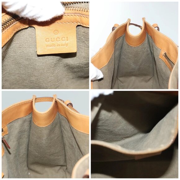 GUCCI Tote Bag Canvas Beige 109133 Auth 139271 - Picture 14 of 15